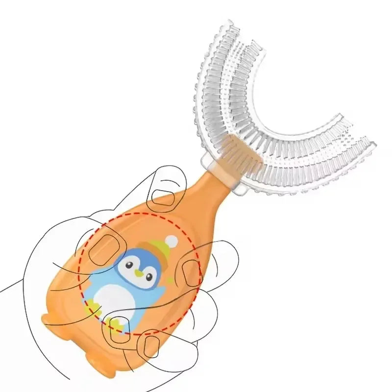 U-shape Kids Toothbrush 360 Degree