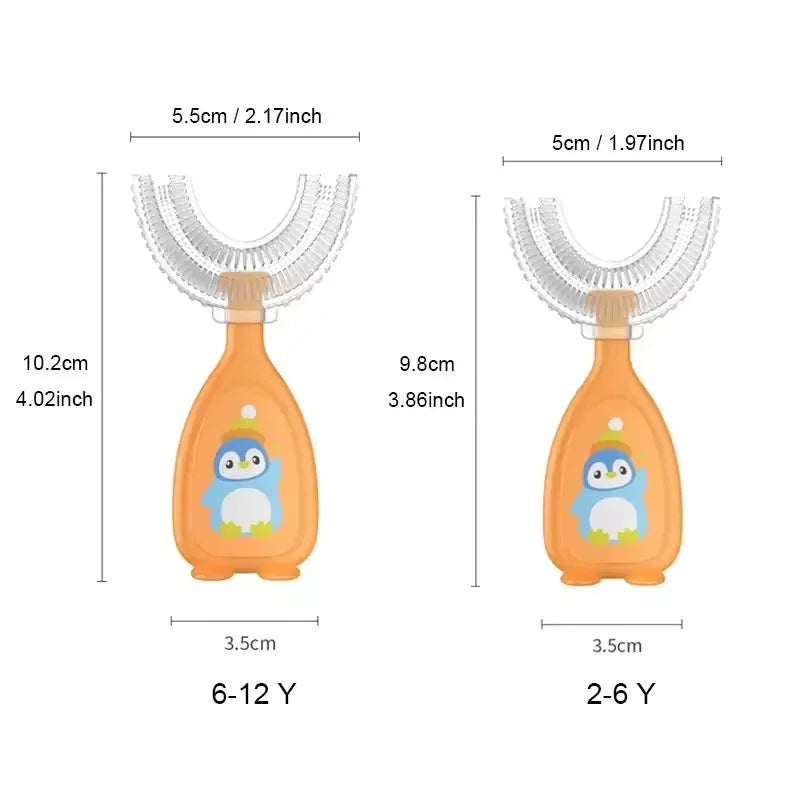 U-shape Kids Toothbrush 360 Degree